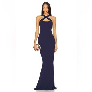 Viva 2 way gown in navy
